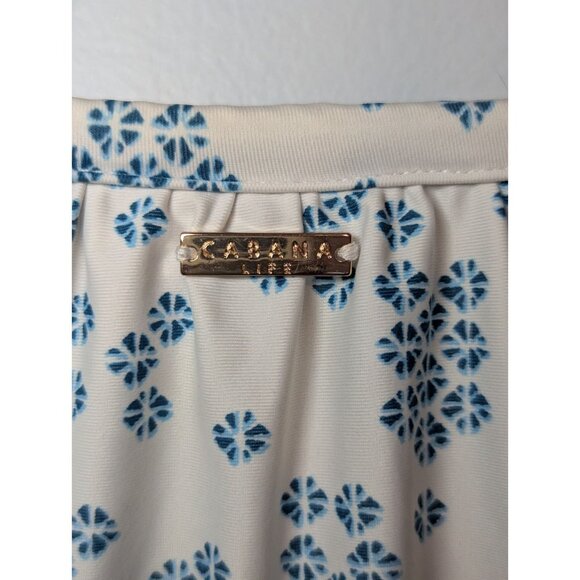 Cabana Life Womens L Colorful Peasant Cover Up Dress Resort Swim Blue Orange - Picture 8 of 10